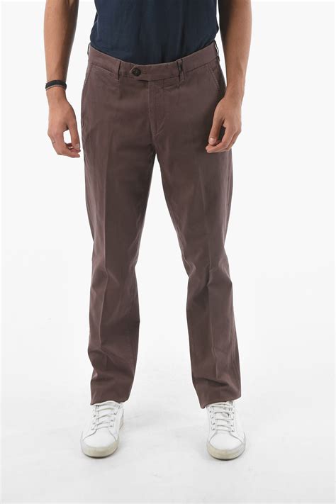 Corneliani Id Stretch Cotton Chino Pants Men Glamood Outlet