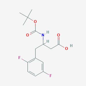 3 TERT BUTOXY CARBONYL AMINO 4 2 5 DIFLUOROPHENYL BUTANOIC ACID