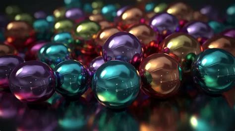 Pink Spheres Suspended In 3d Space Background Sphere Bubble Glossy