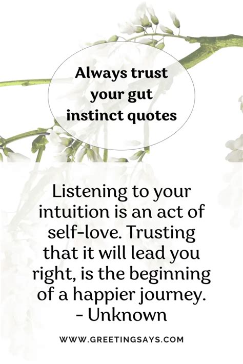 55 Impressive Trust Your Gut Quotes And Sayings Greeting Says