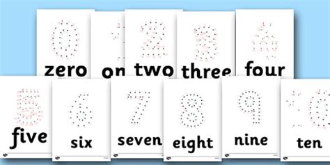 Dot To Dot Numbers 0 10 Activity Teacher Made Twinkl