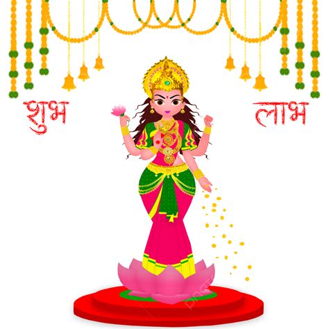 Design De Deusa Deepawali Laxmi Mata Png Laxmi Puja Deepawali Diwali 2023 Imagem Png E Psd