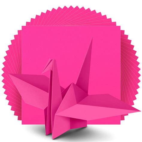 Snapklik.com : Origami Paper, 200 Sheets, Hot Pink Origami Papers, 6 ...