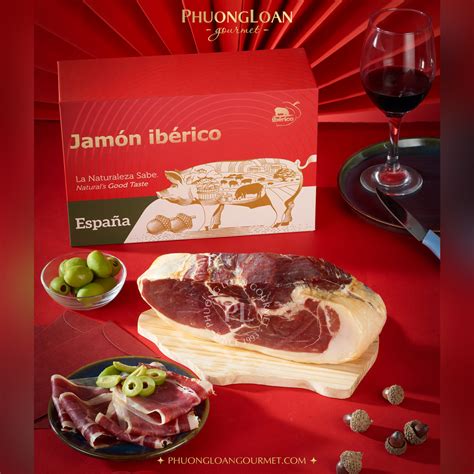 Đùi Heo Muối Jamón Serrano Gran Reserva Hộp Quà Phương Loan Gourmet