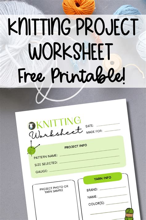 Knitting Worksheet