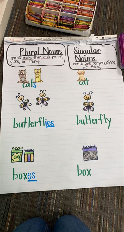 Singular And Plural Nouns Anchor Chart Singular And Plural Nouns Plural Nouns Plurals