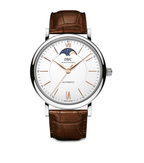 Iwc Schaffhausen Stainless Steel Portofino Automatic Moon Phase Watch