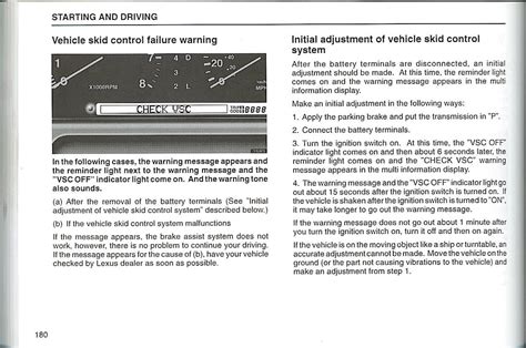 Vsc Light, Vsc Off Light And Engine Check Light All On - 01 - 10 Lexus ...