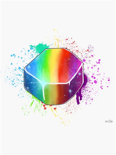 "Prismatic shard" Sticker for Sale by ev3e | Redbubble