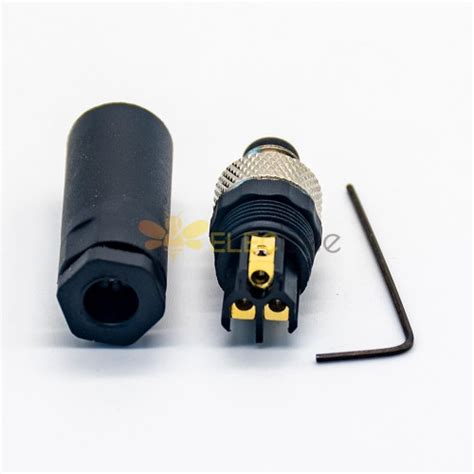 M8 Field Wireable Connector Straight 3 Pin Male Assemble Type Plug Unshiled