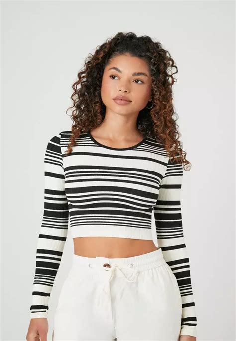 Buy Forever 21 Seamless Striped Crop Top 2024 Online Zalora Philippines