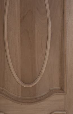 Puerta de Madera Sólida de Cedro con Tablero Modelo Oval CAPECO