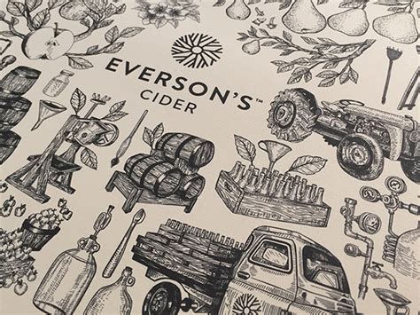 SHAUN HILL // ILLUSTRATION & DESIGN - Everson's Cider