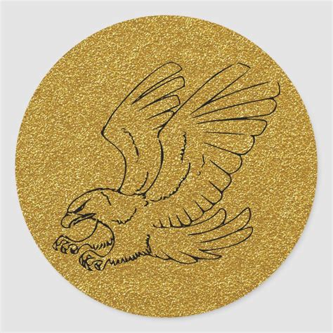 Gold Eagle Sticker | Zazzle | Gold eagle, Gold bullion, Eagle