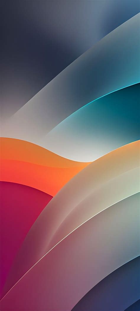 An Abstract Background With Wavy Lines And Colors That Are Blue Orange