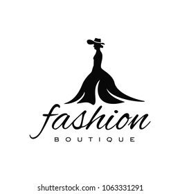 Dress Logo Design Template Stock Vector (Royalty Free) 1063331291 ...