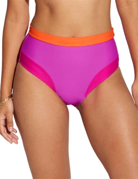 Pour Moi Colour Block High Leg Control Bikini Brief Belle Lingerie