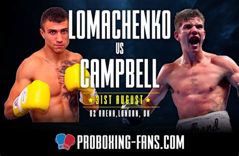 Lomachenko Vs Campbell Big Fight Preview And Prediction Proboxing