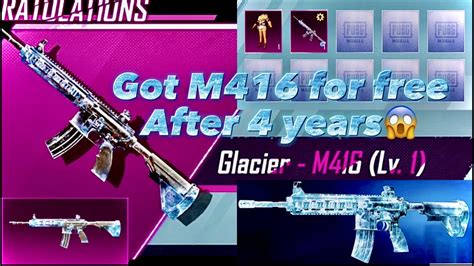 Finally Got The M416 Glacier😍after 4 Years Of Struggle With Classic