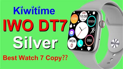 KIWITIME IWO DT7 Smartwatch Silver Unbox IP68 Waterproof GPS Track