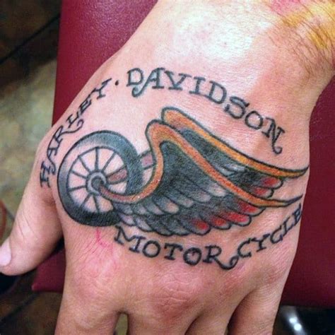 90 Harley Davidson Tattoos For Men Manly Motorcycle Designs