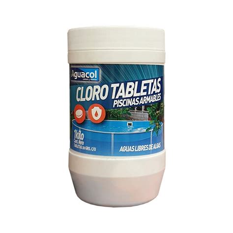 Cloro Piscina Tabletas Triple Accion 1kg Comercializadora 45 Rancagua