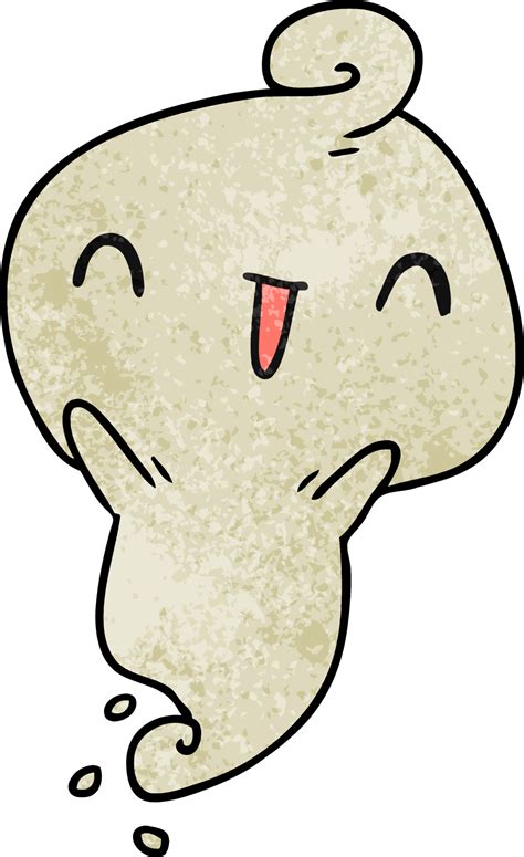 Textured Cartoon Kawaii Cute Dead Ghost 44292650 Png