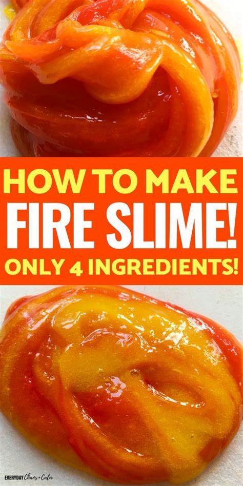 Fire Slime- A Simple Slime Recipe for Science Fun! | Community helpers ...