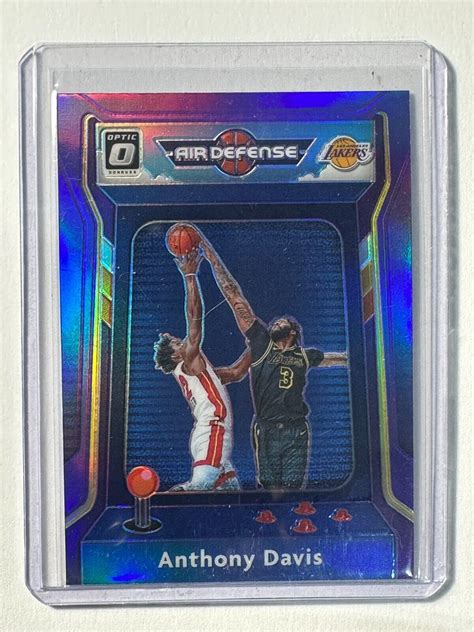 2020 Donruss Optic Anthony Davis Air Defense Purple Prizm 5 Lakers 1A1