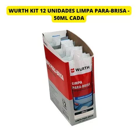 Wurth Kit 12 Und Limpa Para Brisa Detergente Limpa Vidros MercadoLivre