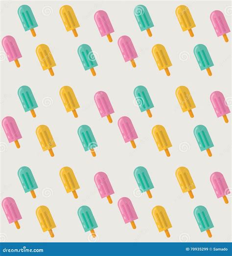 Icecream Seamless Pattern Stock Vector Illustration Of Relaxation