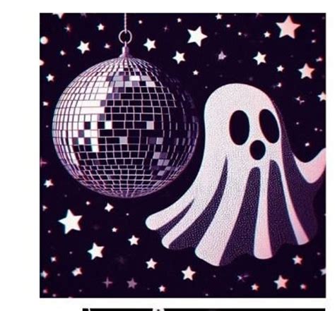 Printable Halloween Disco Ghost Print Groovy Halloween Prints Etsy