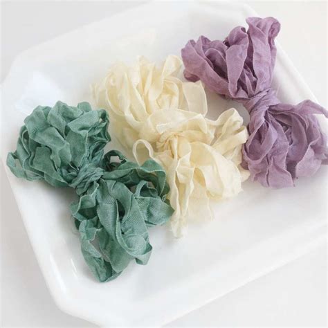 hand crinkled seam binding ribbon vintage wrinkled ribbon - Teddy Supplies