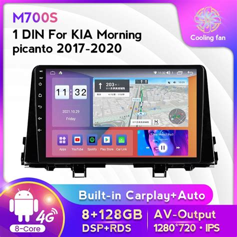 Android Car Accessories Din For Kia Morning Picanto