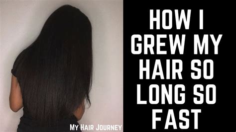 How I Grew My Hair So Long So Fast My Hair Journey Youtube