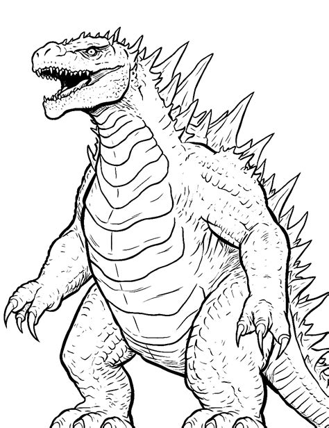 25 Godzilla Coloring Pages: Free Sheets