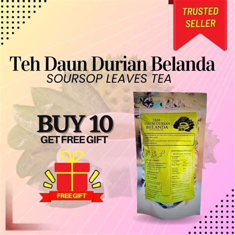 Teh Daun Durian Belanda Soursop Leaves Tea Shopee Malaysia