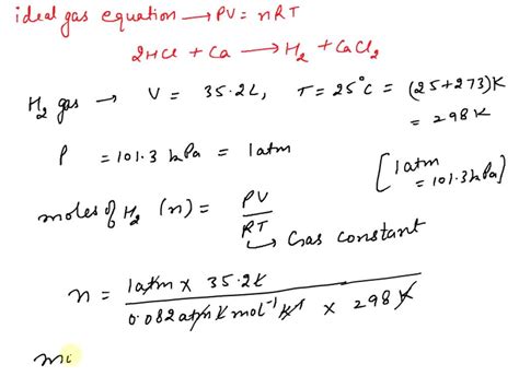 Solved A Laboratory Assistant Needs To Prepare Liters Of Hydrogen