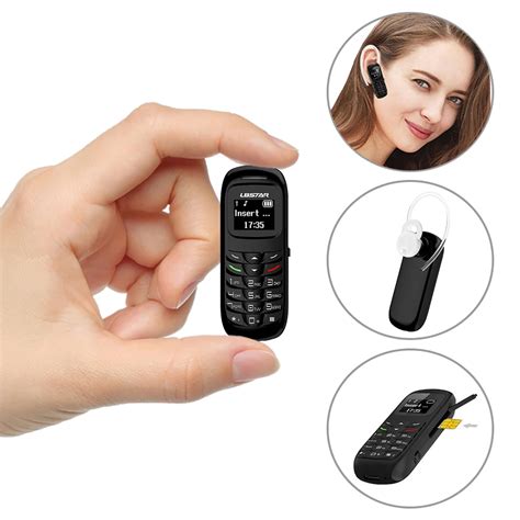 Gtstar L8star Bm70 Mini Bluetooth Handset Phone 0 66 Inch Unlocked Mini