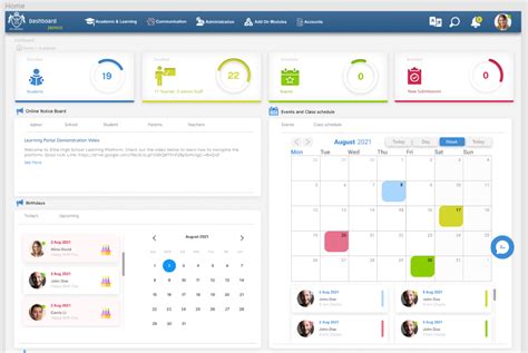 Learning Management System Dash Board Figma