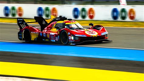 50 Red Ferrari 499p And Wins The 24h Le Mans 2024 Photographic Print