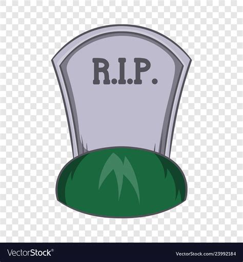 Grave Rip Icon Cartoon Style Royalty Free Vector Image