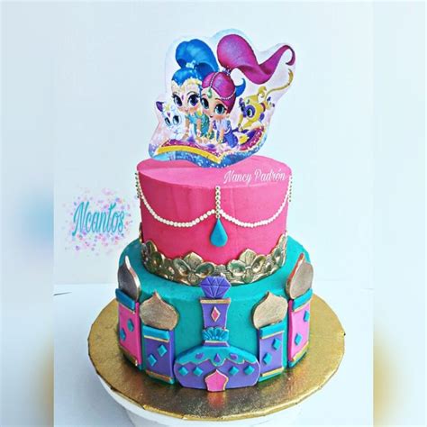 Shimmer And Shine Cake Buttercream Fondant NcantosNancyPadron