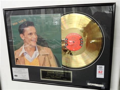 Framed Frank Sinatra Gold Album "The Voice"