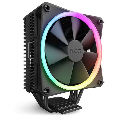 Best Buy Nzxt T120 Cpu Air Cooler With Rgb Lighting Black Rc Tr120 B1