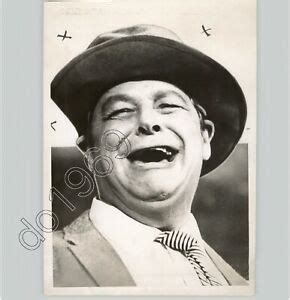 Comedian Actor FRANK FONTAINE Laughs In Portrait, Vintage 1963 Press ...