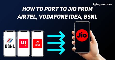 Port To Jio How To Port To Jio From Airtel Vodafone Idea And Bsnl