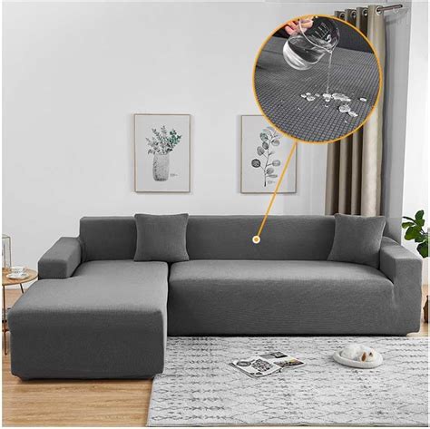 Amazon De WULTNICEW Sofabezug L Form Ecksofa Wasserdicht Stretch Sofa