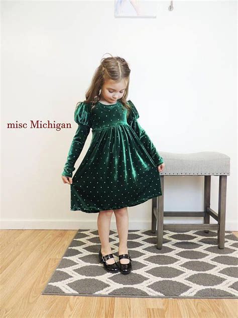 Toddler Christmas Dress Toddler Dress Velvet Dress Green Toddler Etsy