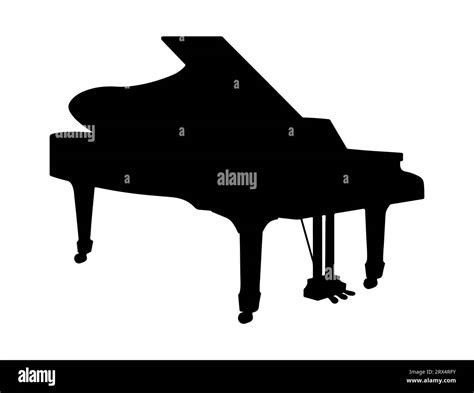 Grand Piano Silhouette Vector Art Stock Vector Image Art Alamy